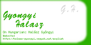 gyongyi halasz business card